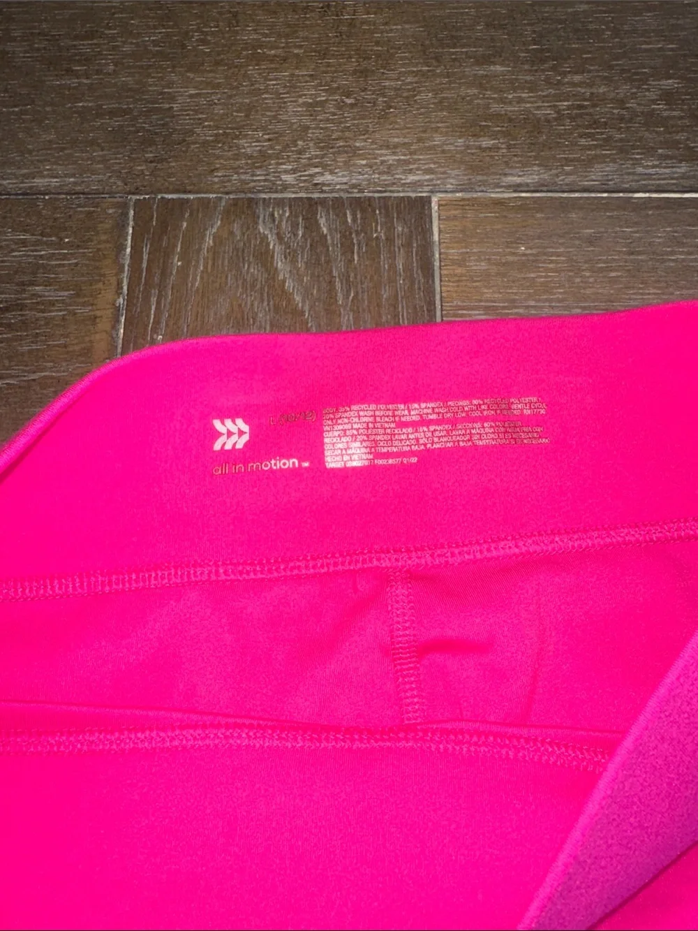 All in Motion Hot Pink Capri Leggings for Kids Size Large